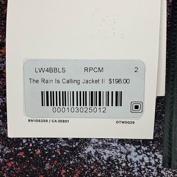 Lululemon The Rain Is Calling Jacket II in Azurite Poppy Coral Multi - Picture 6 of 11